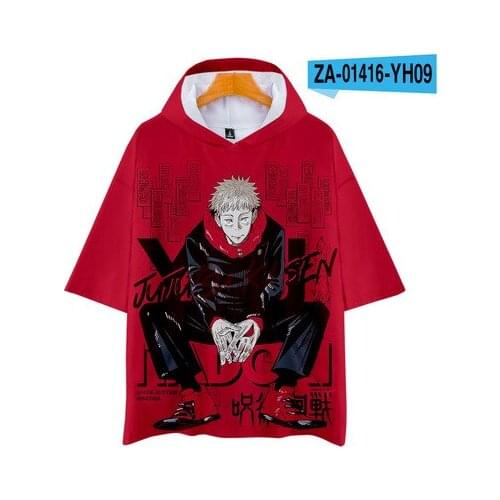 Jujutsu 01419 Anime T-Shirts Casual Shirt Short Sleeve Summer Cartoon Tshirt Unisex Gift