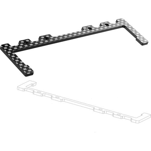 1:10 Solid Direct Fit RC Car Drifting Easy Install Carbon Fiber Upgrade Kit Lightweight Shock Proof Bracket For 3RACING D5S