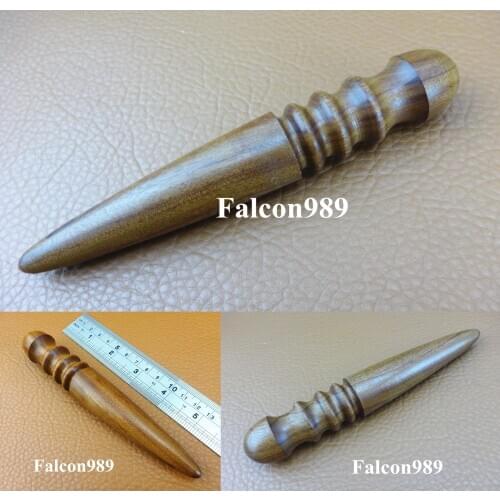 1pc Leather Craft Folder Edge Burnishing Polishing Skirt Chaser Slicker Tool Sewing Stitching Carving Stamping Swivel Knife