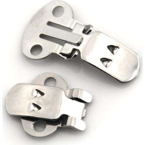 10/20Pcs/lot Blank Stainless Steel Flower Shoes Clips Ornament On Findings DIY Craft Buckles For Shoes Accessories Silver Color