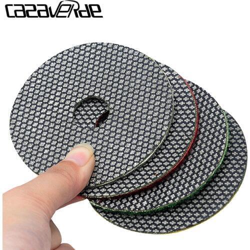 80mm 3 inch diamond electroplated polishing pads dry and wet for grinding polishing hard material