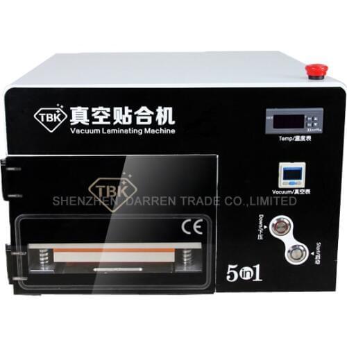 7''LCD Screen OCA Laminating Machine Vacuum Laminator with Built-in Air Compressor & Vacuum Pump & Debubbler TBK