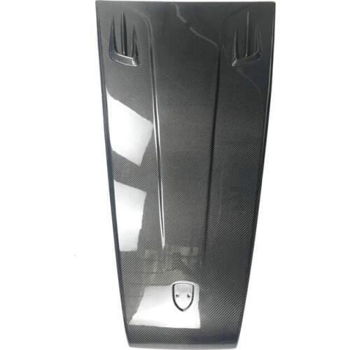 Car-styling For Porsche Macan S Type Carbon Fiber Hood Cover With Vents (Fits all model) Glossy Finish Bonnet Kit Air Duct Trim