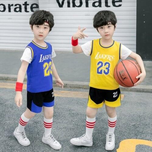Short Sleeve Basketball Sets for Boys Teens School Uniform Clothing Set 2PCS Vest + Short Suits Childrens jersey kids Tracksuit