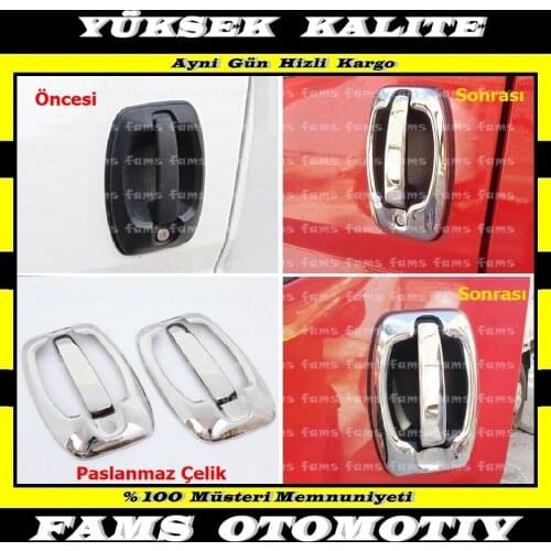 For Citroen Jumper Chrome Door Handle + Frame 2 door 2007 Over Stainless Steel Styling Accessories Modified Car Designed
