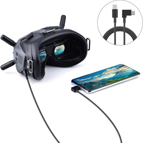 Type-C To Micro USB / 8 Pin /Type-C Data OTG Cable Phone Tablet Connector Cord Line for DJI FPV Goggles Flight Accessories