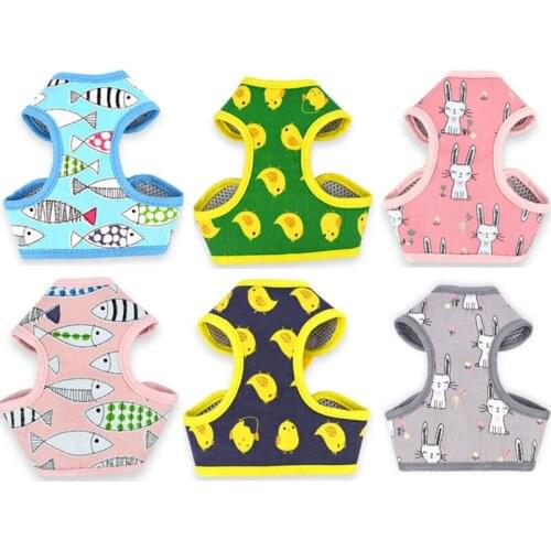 Small Dog Harness Leash Set Breathable Soft Puppy Pet Cat Vest Harness Collar For Chihuahua Yorkie Dog Harnesses Vest Gato perro