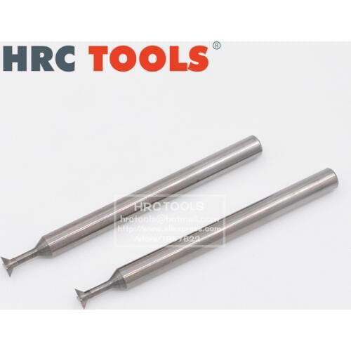 1pcs HRC55 90 Degree dovetail cutter slot milling cutter solid carbide endmill for CNC machine