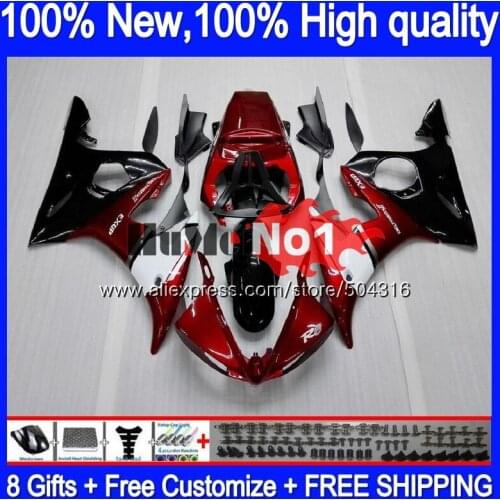 Body For YAMAHA YZF600 YZF R6 600CC YZF 600 R 6 CC 5MC.5 Pearl red YZF-600 YZF-R6 2003 2004 2005 YZFR6 03 04 05 Fairings