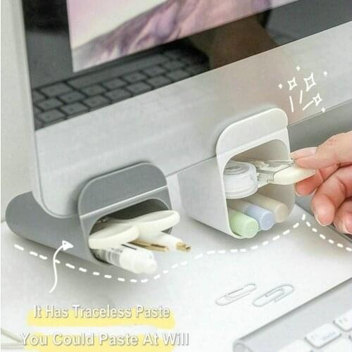 Creative Monitor Pen Holder Desk Organizer Stationery Holder Office Multifunction Stationary Organizer Box