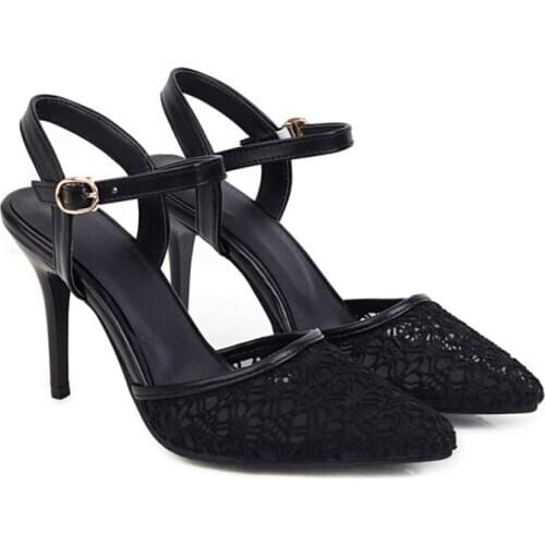 Hot Sale FASHION Big Size 30-48 Shoes Women Sandals Sexy Fashion High Heels 9.5cm Sandals Sapato Feminino Summer Style Shoes 239