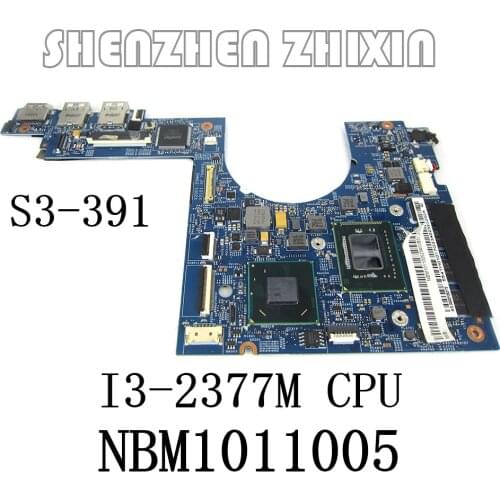 Yourui for acer asipre s3-391 laptop motherboard NBM1011005 with i3-2377m CPU hm77 gma hd 3000 ddr3 MAINBOARD FULL TEST