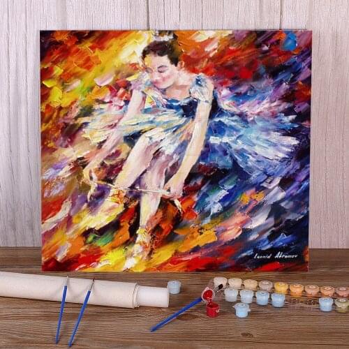 Golden Shoes Paint By Numbers Package Acrylic Paints 50*70 Picture By Numbers Photo Home Decoration For Adults Handicraft