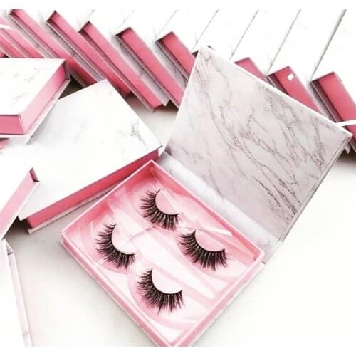New Cartoons Eyelashes Book With Tweezer with mirror print logo Mink 3D/5D Lashes False Eyelash Box Packaging empty makeup