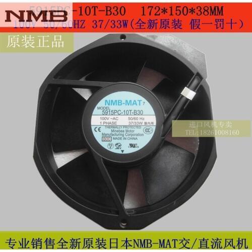 Original NMB Blowers 5915PC-10T-B30 1738 100V cooling fan
