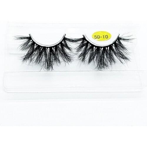 25 Mm 3d Mink Eyelashes Clusters Bulk Thick Natural For Cosmetis Makeup