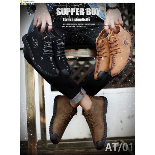 Serene casual shoes peas plus hair mens to keep warm not afraid of snow outdoor large size boots 37-48