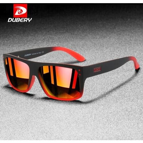 DUBERY Oversized Square Polarized Sunglasses Men Brand Fashion Sport Style Sun Glasses Male Outdoor Travel 100% UV Goggles X36