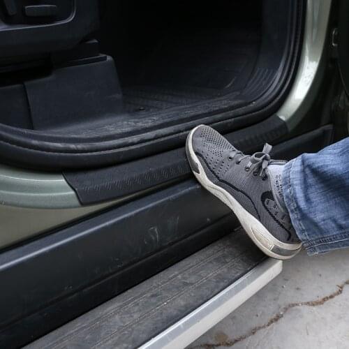 4PCS Car Stickers Door Threshold Guard For Land Rover Defender 110 20-21 Car Door Sill Scuff Plate Pedal Cover Trim Accessories