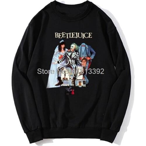Beetlejuice Hoodie Printed Hoodies Unisex Men Fleece Sweater Sweatshirt Streetwear Harajuku