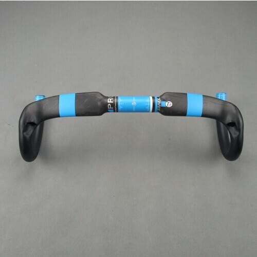Road bicycles Carbon Handlebar TMAEX Carbon fibre Bike Carbon Handlebar Road Racing Bicycle Bike Parts Blue logo UD Matte