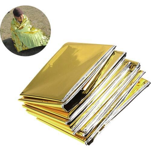 Outdoor Equipment Emergency Insulation Blanket Shelter For Self Help Camping Portable First Aid Curtain Camping Blacket