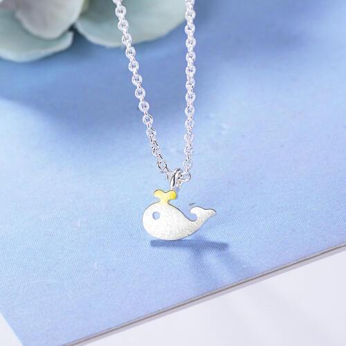 XIYANIKE New Arrivals 925 Sterling Silver Little Fish Necklaces & Pendants Simple For Women Hot Fashion Jewelry Bijoux VNS8148