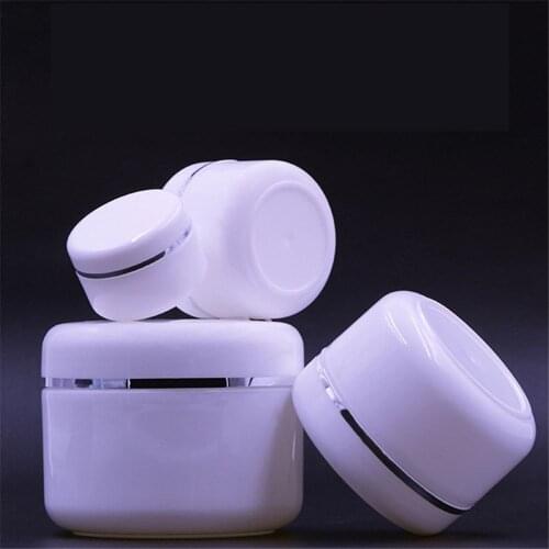 1pc Face Cream Lotion Refillable Bottles 20/30/50/100/150/250g Travel Cosmetic Container Plastic Empty Makeup Jar Pot