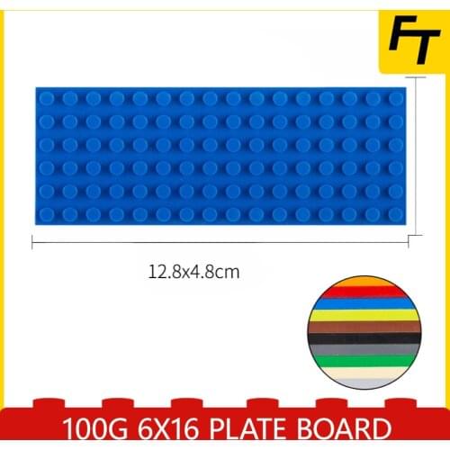 100g Small Particle 3027 6x16 Plate Brick Floor Building Blocks Part DIY Block Compatible with Creative Gift Castle Toys