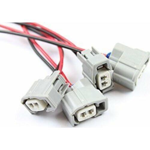 2 Pin 2 Way Female Fuel Injector Connector Plug Wire Cable Pigtail For Toyota Honda Acura Rav4 Yaris Sienna 6189-0611