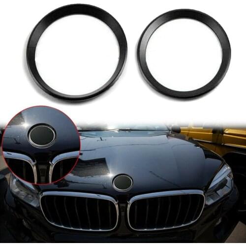 F31 Logo Surrounding Ring For BMW 3 4 Series Front Rear Emblem F30 Black