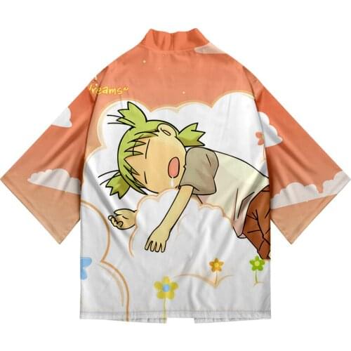 2021 Yotsubato! 3D Print Kimono Haori Yukata Women/Men Fashion Summer Casual Short Sleeve Streetwear Tops