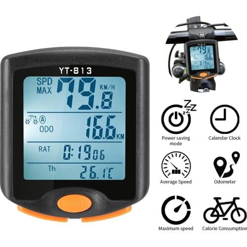 Bicycle Computer Wireless Speed Meter Digital Multifunction Speedometer Waterproof Sports Sensors Bike Computer Wireless Bike
