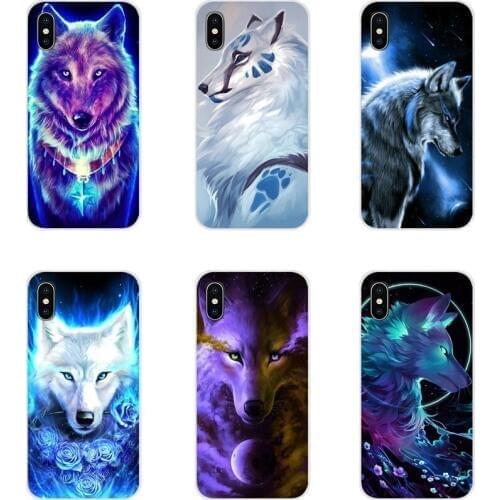 Starry animal lion wolf Accessories Phone Shell Covers For Samsung Galaxy S4 S5 MINI S6 S7 edge S8 S9 S10 Plus Note 3 4 5 8 9