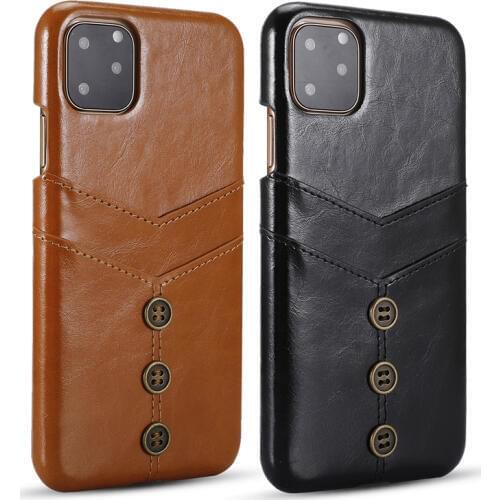 Phone Case For iphone 11 XS Max XR Cover Leather Luxury Wallet Card Slots Back Capa For iphone 6 6s Plus 7 7 Plus 8 8 Plus Case