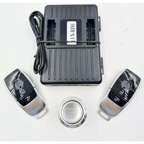 For Mercedes Benz GLK Class 2008-2012 Add Car Push Start Stop SystemRemote Starter and Keyless Entry System with New Remote Key