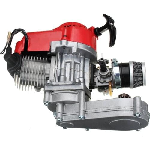 49cc 2 Stroke Motocycle Complete Engine Motor Carburetor With Air Filter CARB Pocket Bike Mini Dirt ATV Quad