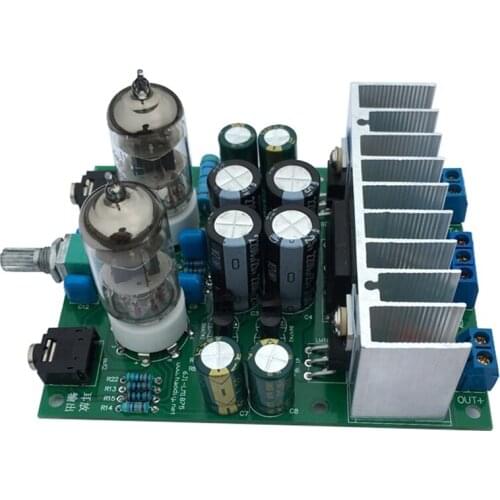 MOOL HIFI 6J1 Tube Amplifier Headphones Amplifiers LM1875T Power Amplifier Board 30W Preamp Bile Buffer Diy Kits