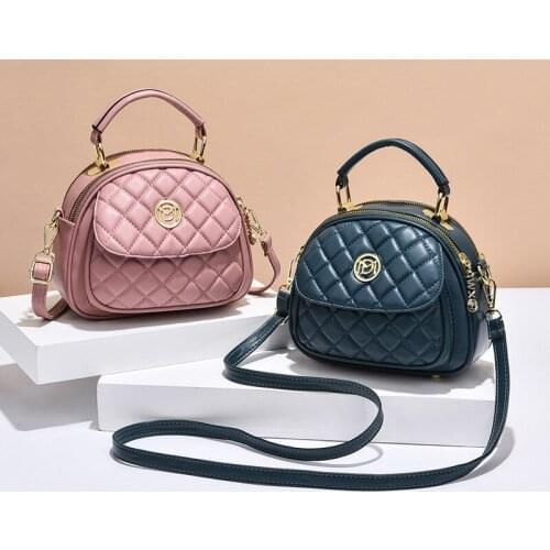 Chuwanglin Mini Crossbody Bags for Women High Capacity 2 Layer Shoulder Bag Handbag PU Leather Women Messenger Bags 8070940