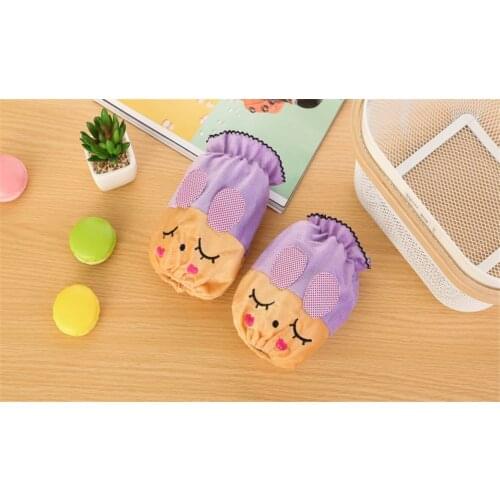 Short cute cartoon children adult cuffs for female autumn and winter cute cartoon students sleeves for adult housework cuffs