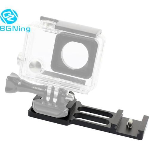 Upgraded CNC Aluminum 20mm Gun Side Rail Mount for Gopro Xiaoyi Gitup Sport Action Camera for Hunters Airsoft Player Spare Parts