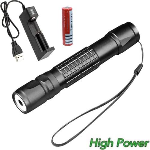 High-power green laser 018 pointer 10000m 5mW outdoor hunting laser sight super long distance 8000m with 18650 battery pack