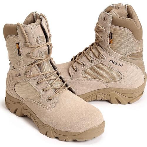 Men Outdoor Sports Tactical Camping Shoes Mens Boots For Climbing Breathable Lightweight Mountain Boots Hiking Shoes Size 35-46