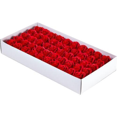 50Pcs With Base Soap Flower Rose Bath Body Flower Floral Soap Scented Rose Flower Wedding ValentineS Day Gift Holding Flowers