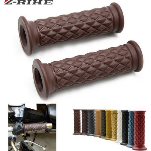 New Vintage Cafe Racer Motorcycle Hand Grips Rubber Handle Bar 7/8" 22mm For Honda CBR600RR CBR1000RR F1 F2 F3 F4 F4i F5 CBR600