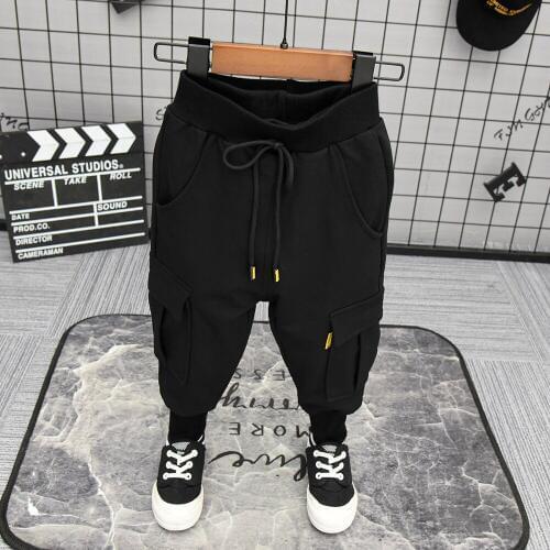Autumn Boys Pants Fashion Big Pocket Design Kids Trousers Children Clothing Tracksuits Boys Casual Pants Childrens Cargo Pants