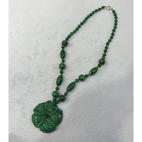 6pcs Boho Colorful Necklace Natural Stone Malachite Carve Flower Agates Beads Hand Knot Rope Accessorie Necklaces For Women Free