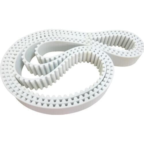 1Pcs HTD 3M Timing Belt 2211mm-2253mm Teeth 737-751 Width 10mm-30mm White Polyurethane PU With Steel Core For 3D Printer/CNC