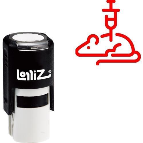LolliZ Mouse Self-Inking Rubber Stamp - Modern Symbol Series