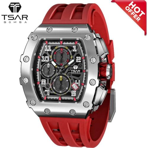 TSAR BOMBA Mens Stainless Steel Watch